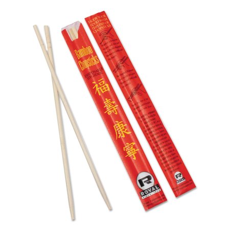 AMERCAREROYAL Chopsticks, Bamboo, 9", Natural, PK1000 RPP R809